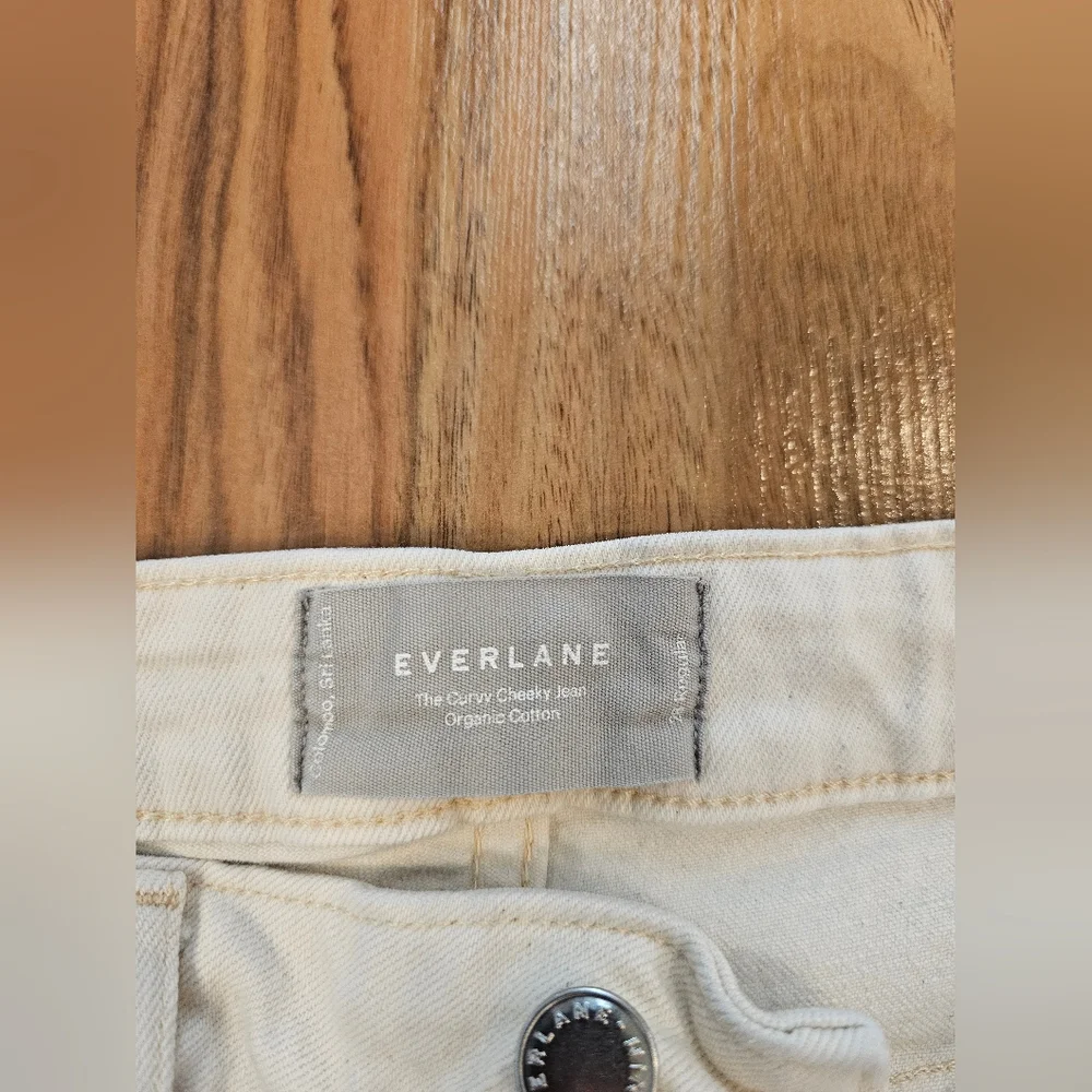 Everlane Cheeky Curvy Jean in Ecru Size 27 Regular - Picture 13 of 16